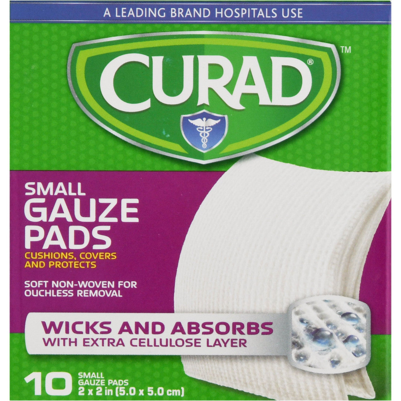 Curad Pro Gauze Pads, 2 X 2 Inches - 10 Ea